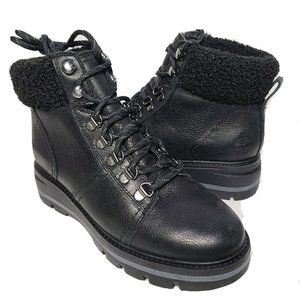 Timberland Women  Boots Cervinia Valley black leather Waterproof Warm Lined 7.5